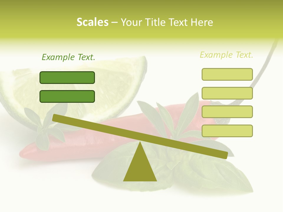 Herb Chili Pepper Isolated PowerPoint Template