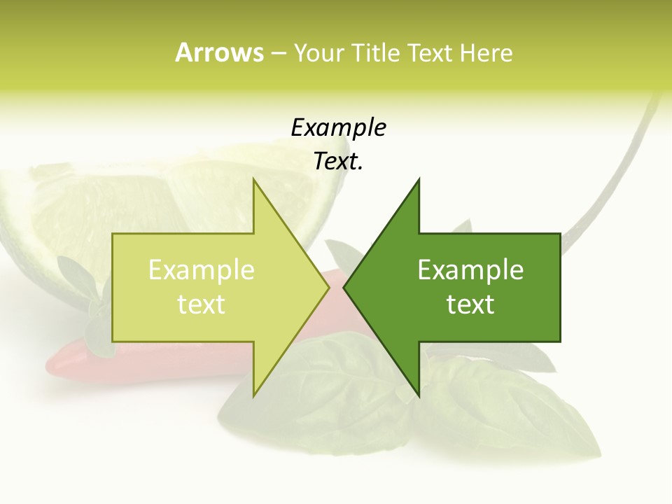 Herb Chili Pepper Isolated PowerPoint Template