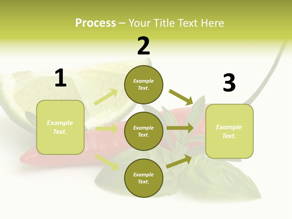 Herb Chili Pepper Isolated PowerPoint Template