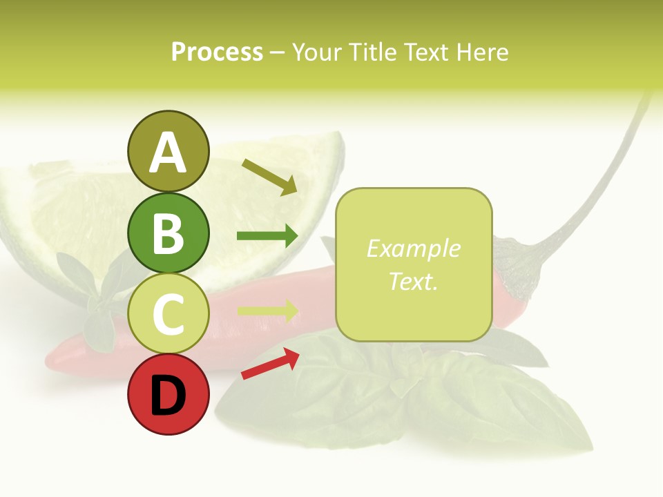 Herb Chili Pepper Isolated PowerPoint Template