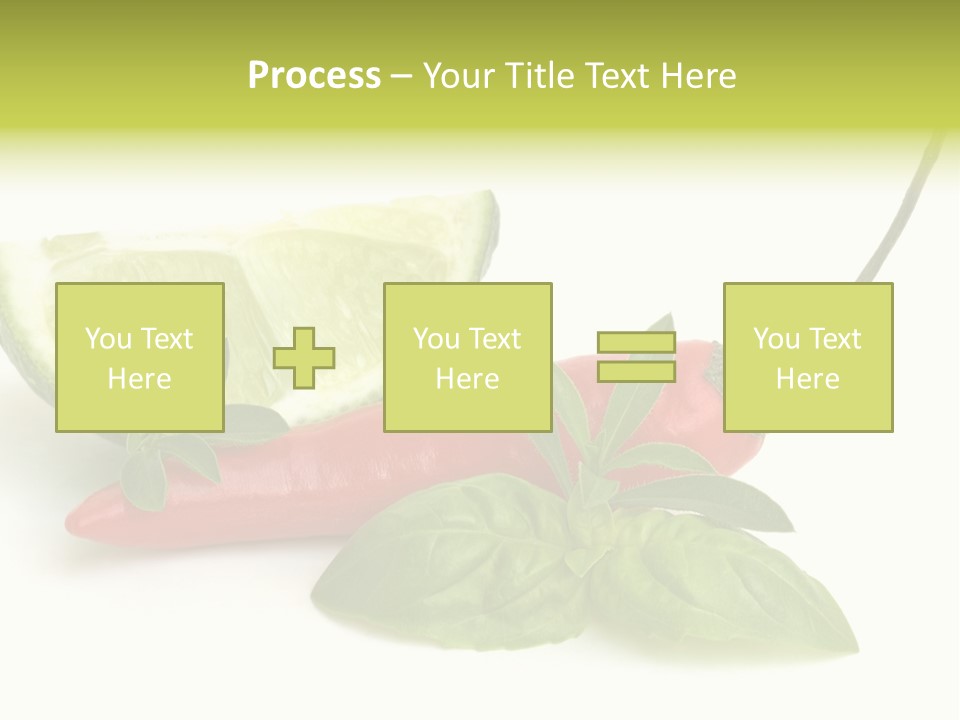 Herb Chili Pepper Isolated PowerPoint Template