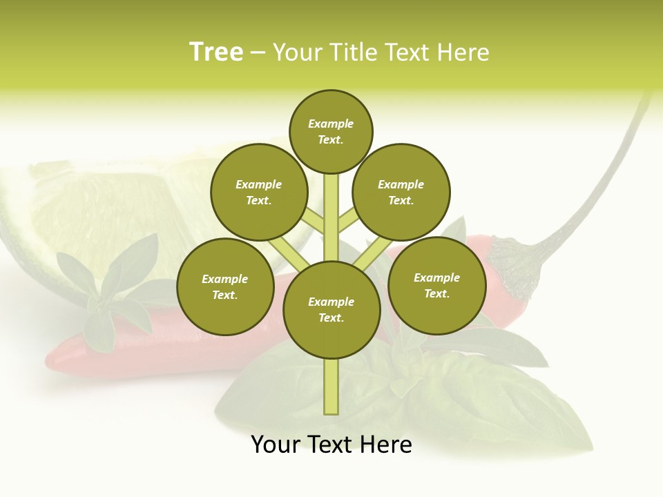 Herb Chili Pepper Isolated PowerPoint Template