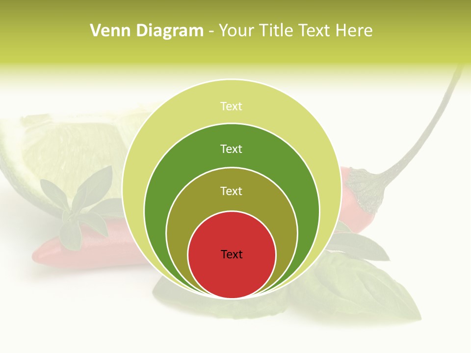 Herb Chili Pepper Isolated PowerPoint Template