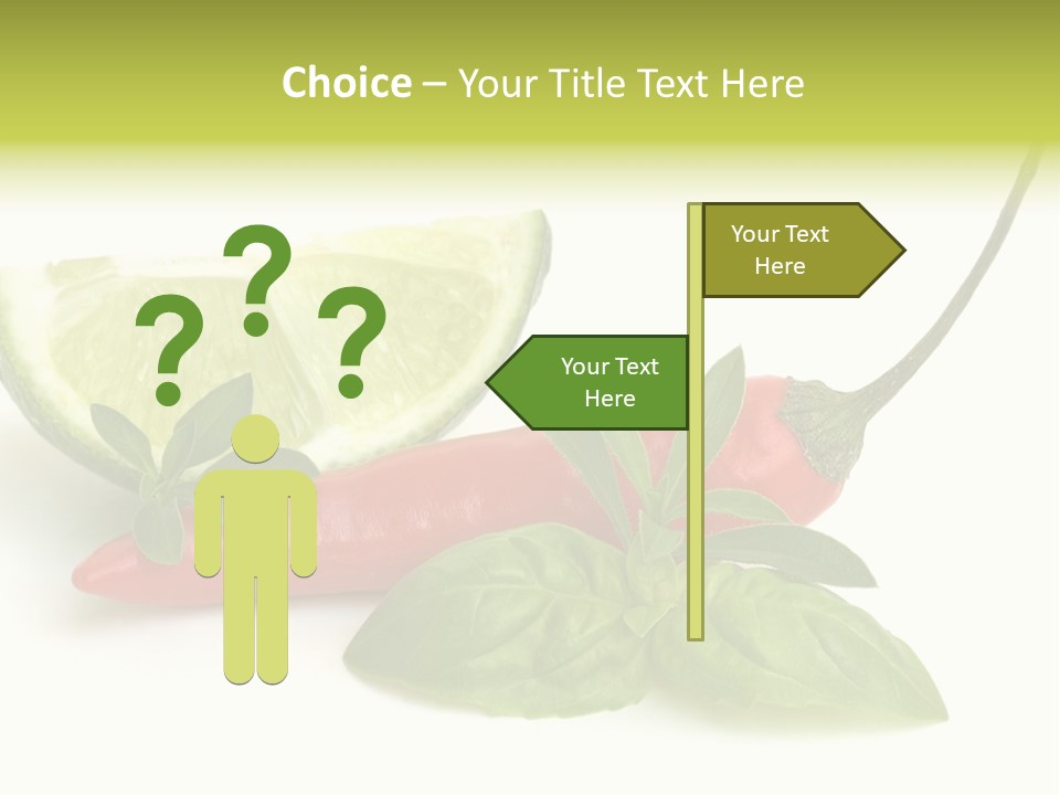 Herb Chili Pepper Isolated PowerPoint Template
