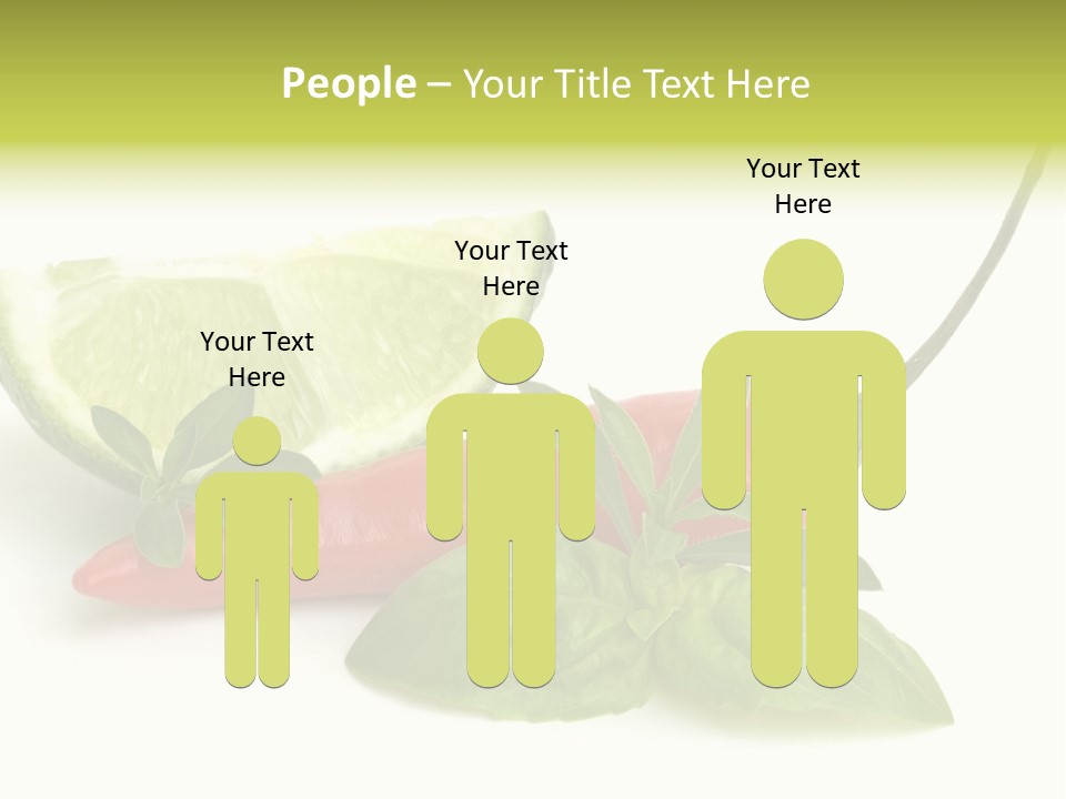 Herb Chili Pepper Isolated PowerPoint Template