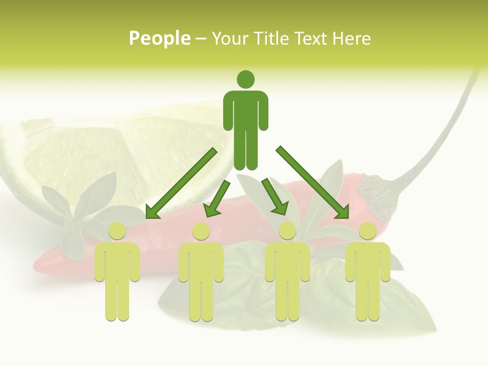 Herb Chili Pepper Isolated PowerPoint Template