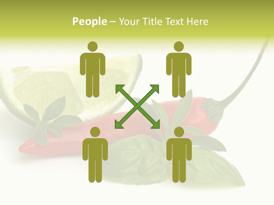 Herb Chili Pepper Isolated PowerPoint Template