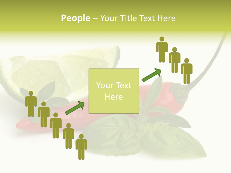 Herb Chili Pepper Isolated PowerPoint Template