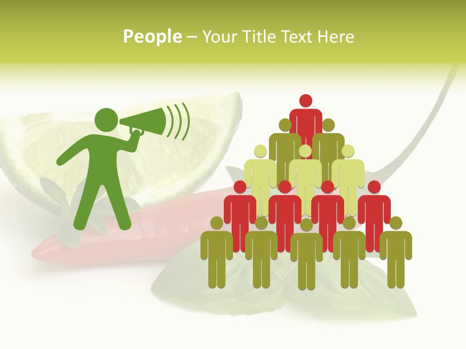 Herb Chili Pepper Isolated PowerPoint Template