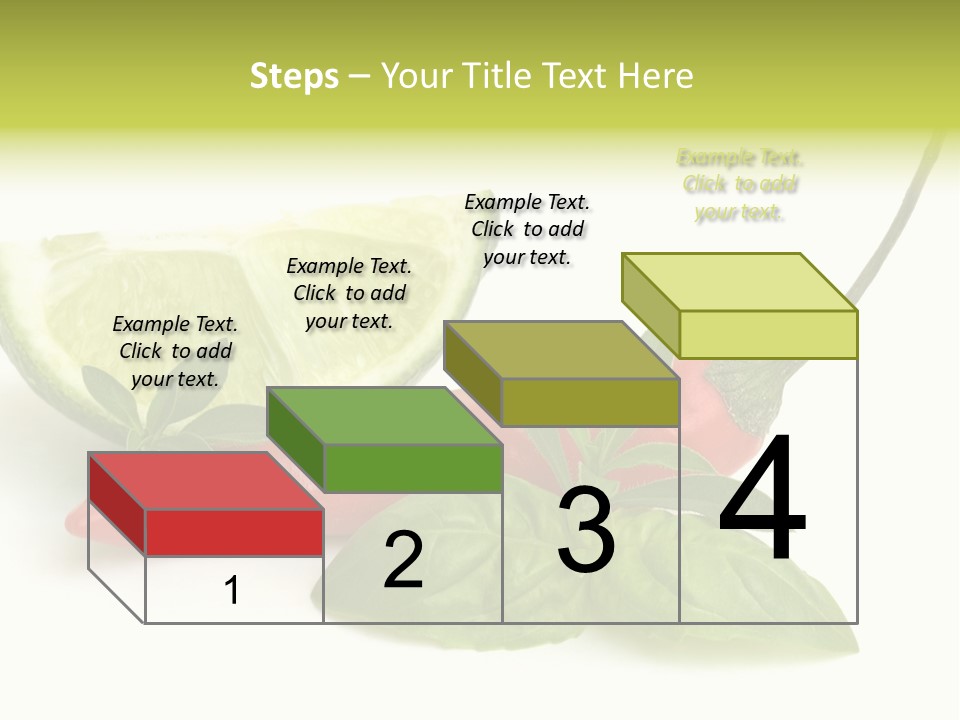 Herb Chili Pepper Isolated PowerPoint Template