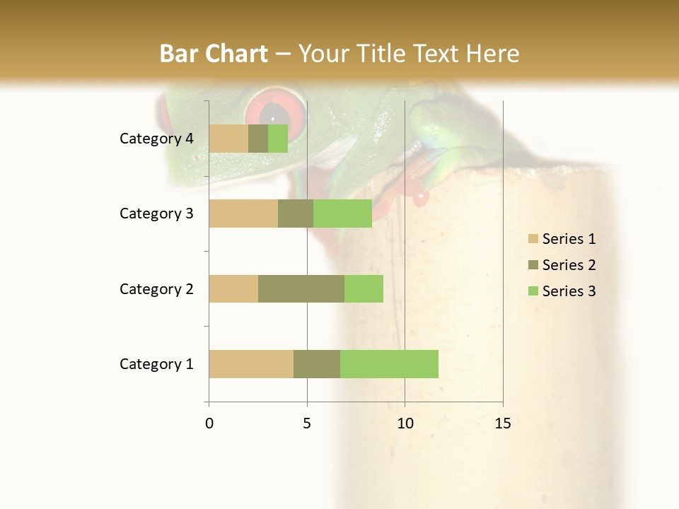 Amphibian Red Eyed Tree Frog Isolated PowerPoint Template