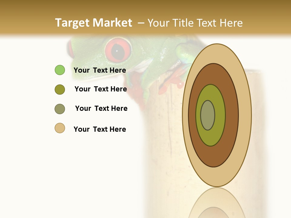 Amphibian Red Eyed Tree Frog Isolated PowerPoint Template