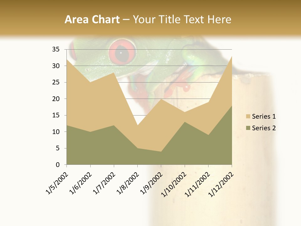 Amphibian Red Eyed Tree Frog Isolated PowerPoint Template
