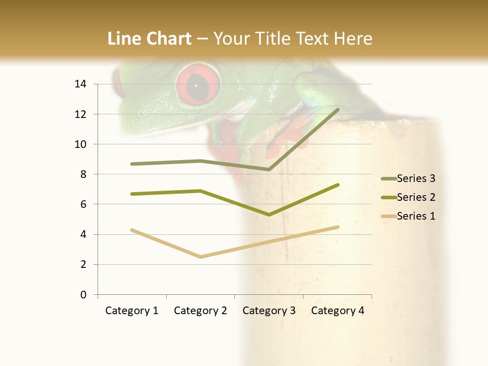 Amphibian Red Eyed Tree Frog Isolated PowerPoint Template