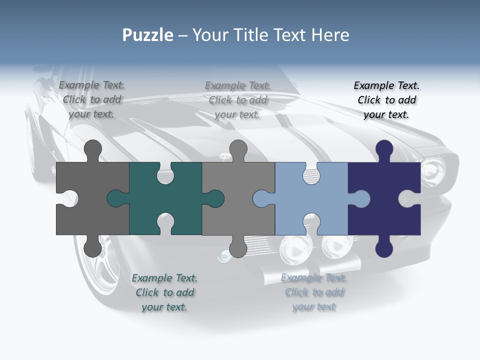 Car Transport Wheel PowerPoint Template