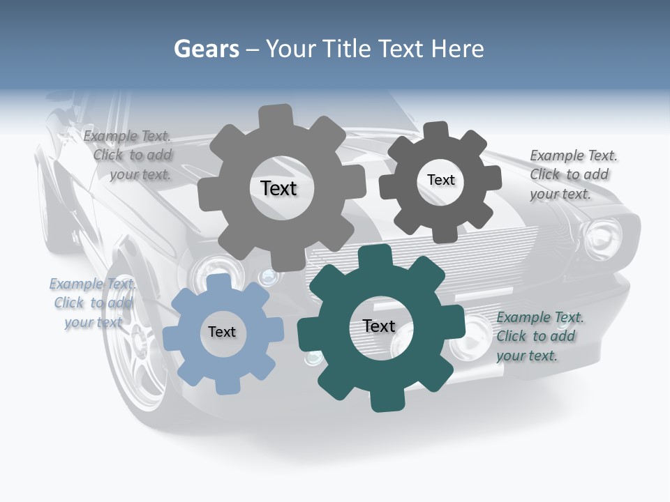 Car Transport Wheel PowerPoint Template