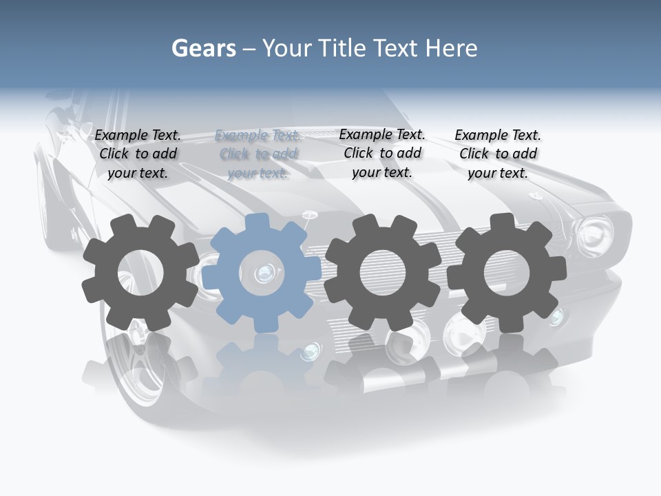 Car Transport Wheel PowerPoint Template