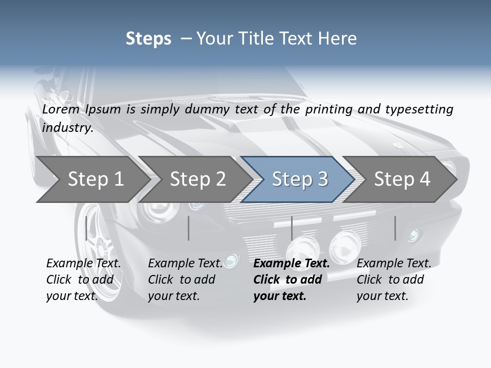Car Transport Wheel PowerPoint Template