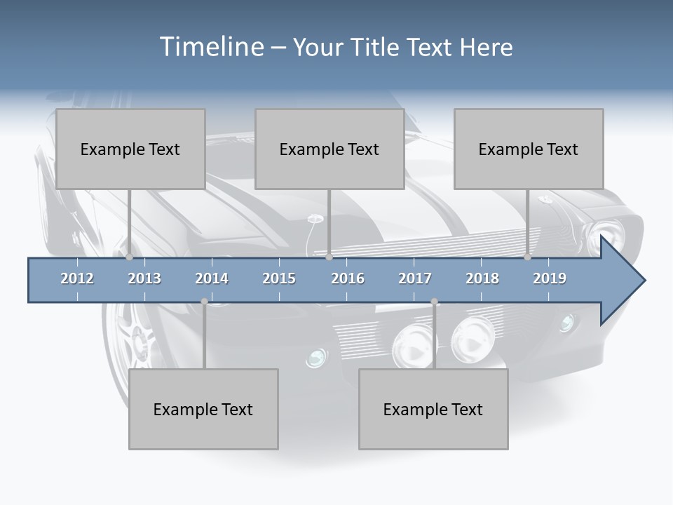 Car Transport Wheel PowerPoint Template
