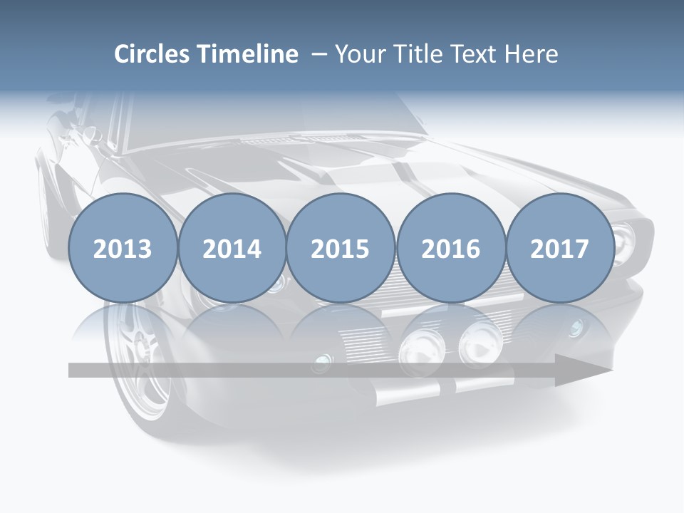 Car Transport Wheel PowerPoint Template