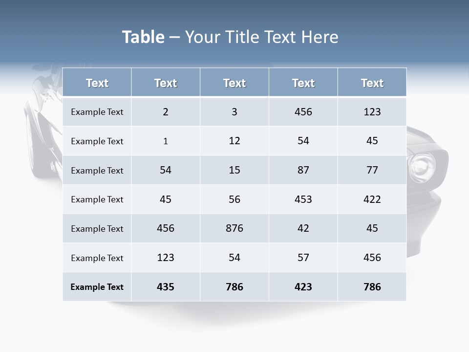 Car Transport Wheel PowerPoint Template