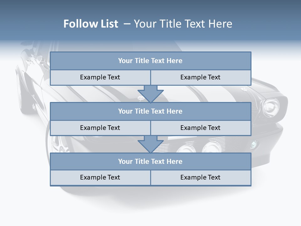 Car Transport Wheel PowerPoint Template