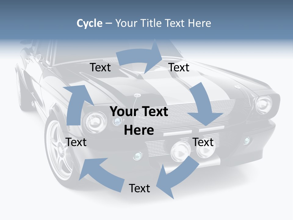 Car Transport Wheel PowerPoint Template