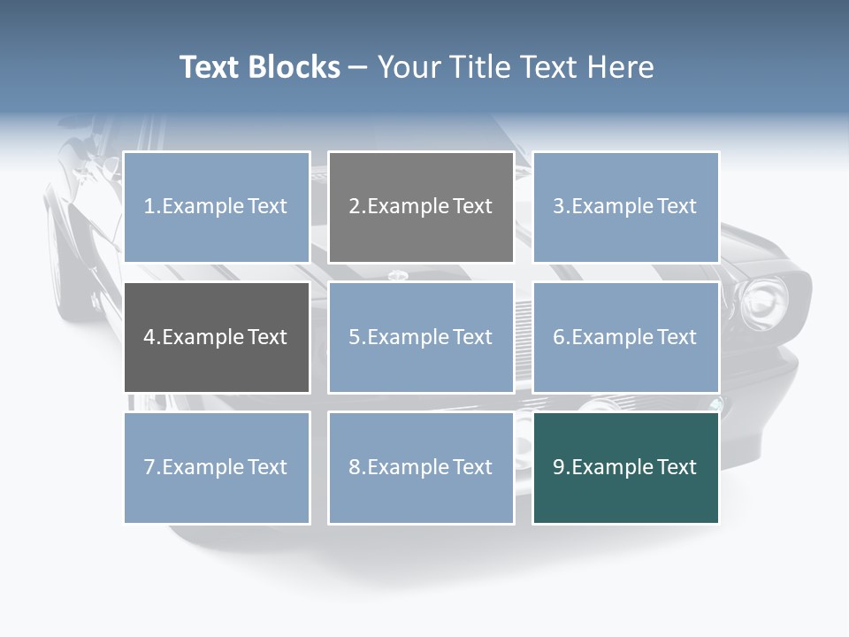 Car Transport Wheel PowerPoint Template
