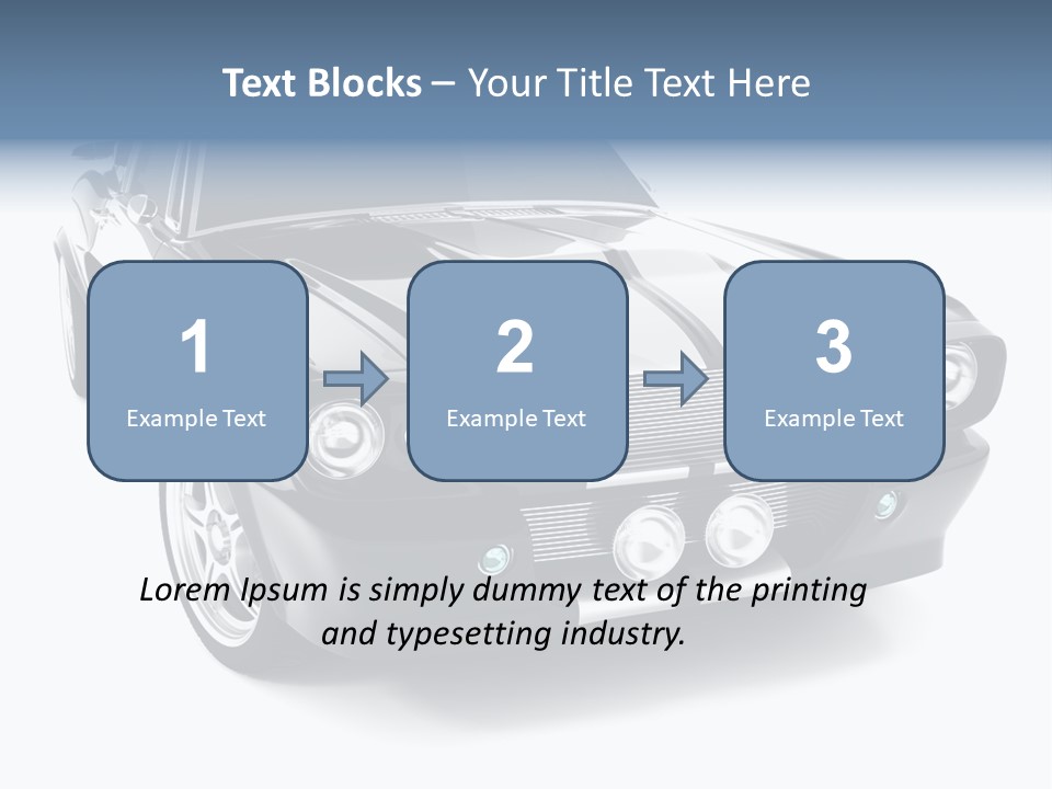 Car Transport Wheel PowerPoint Template