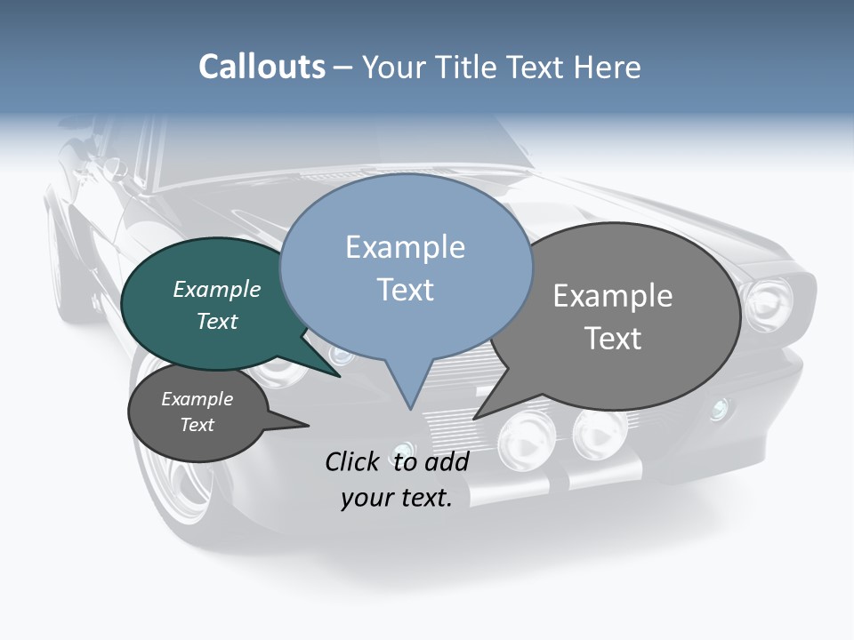 Car Transport Wheel PowerPoint Template