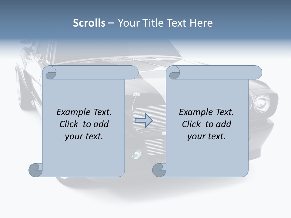 Car Transport Wheel PowerPoint Template