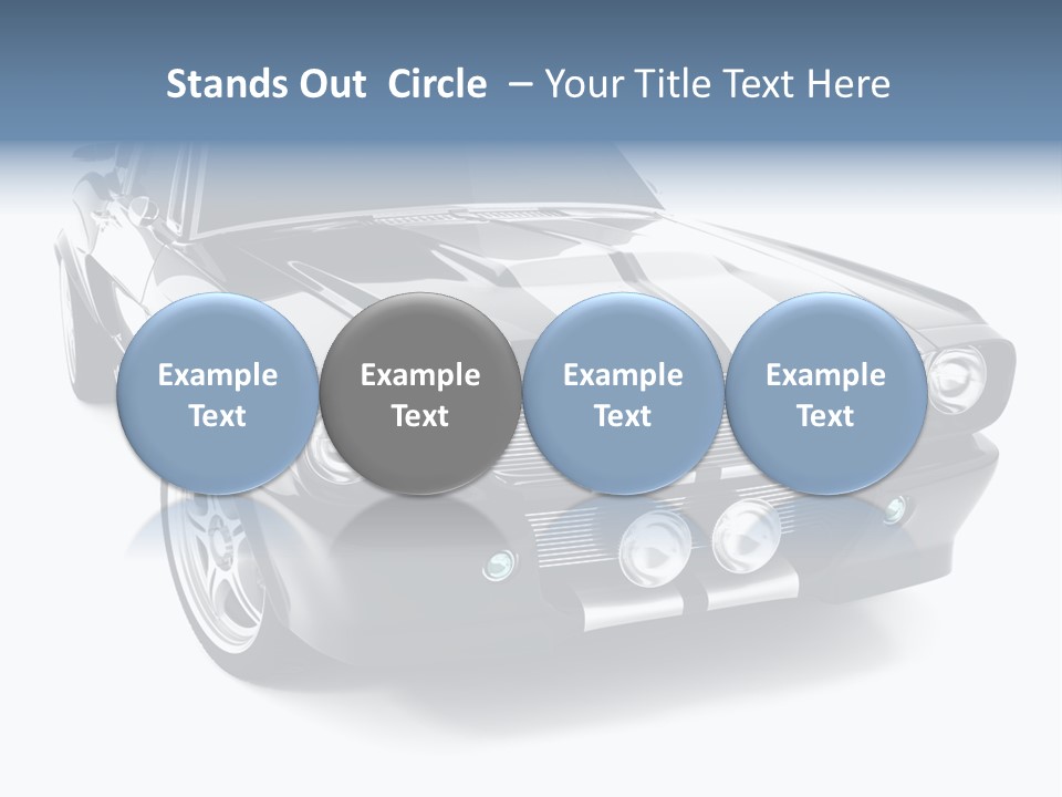 Car Transport Wheel PowerPoint Template