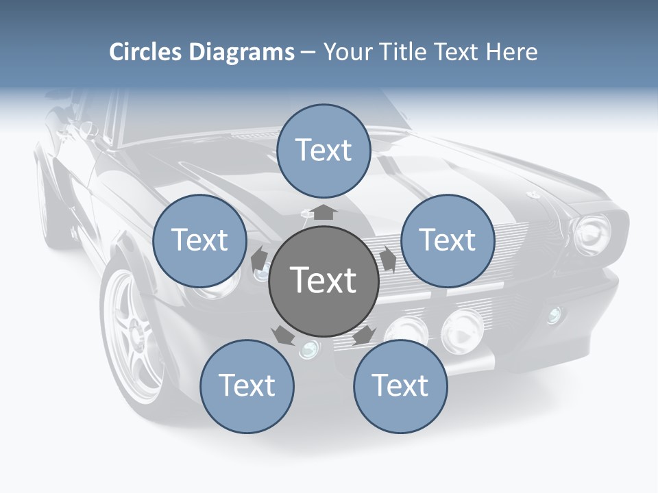 Car Transport Wheel PowerPoint Template