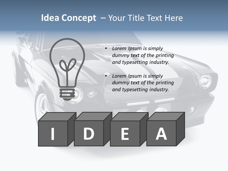 Car Transport Wheel PowerPoint Template