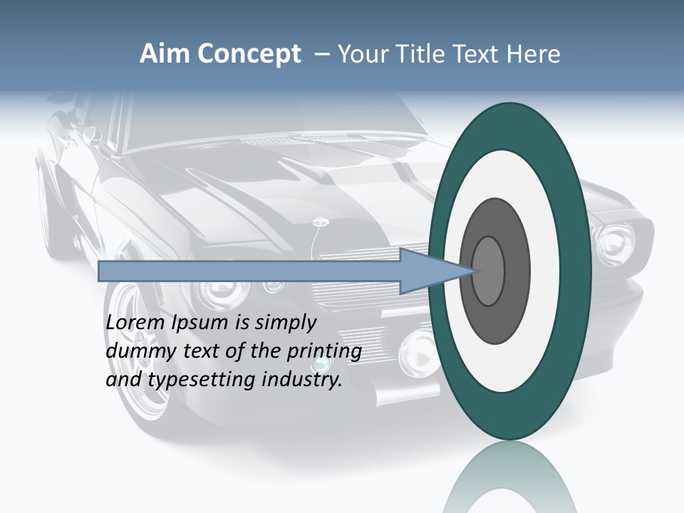 Car Transport Wheel PowerPoint Template