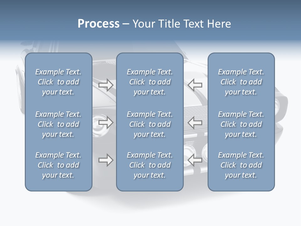 Car Transport Wheel PowerPoint Template