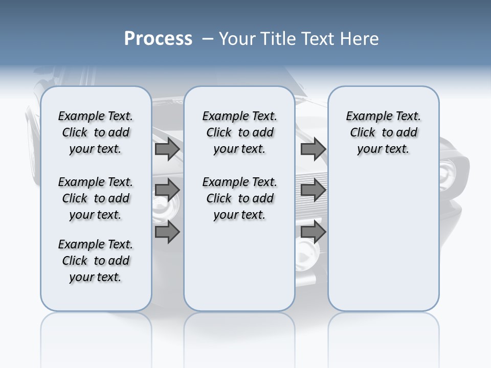 Car Transport Wheel PowerPoint Template