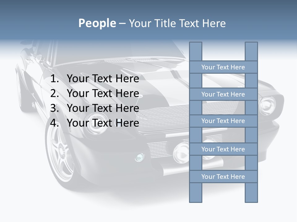 Car Transport Wheel PowerPoint Template