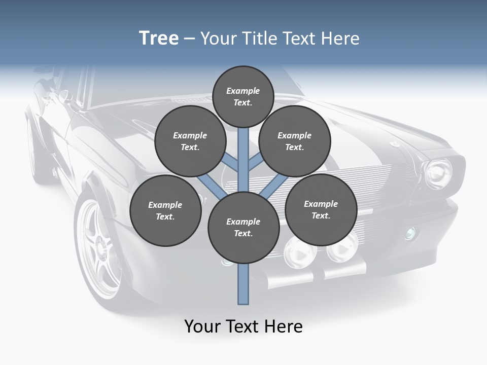 Car Transport Wheel PowerPoint Template
