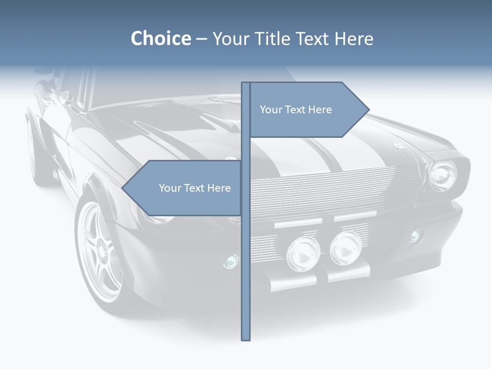 Car Transport Wheel PowerPoint Template