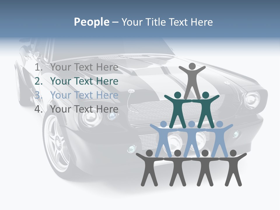 Car Transport Wheel PowerPoint Template
