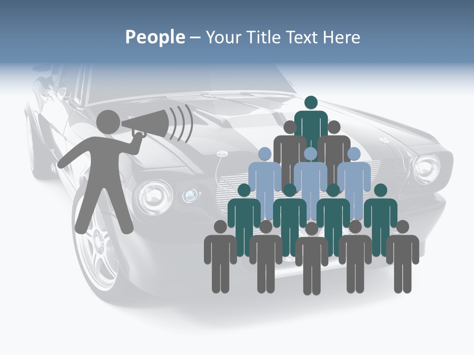Car Transport Wheel PowerPoint Template