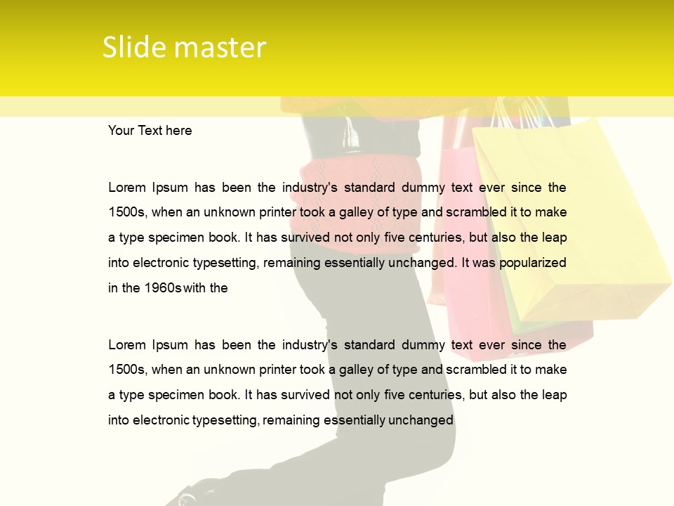 Girl Caucasian Female PowerPoint Template