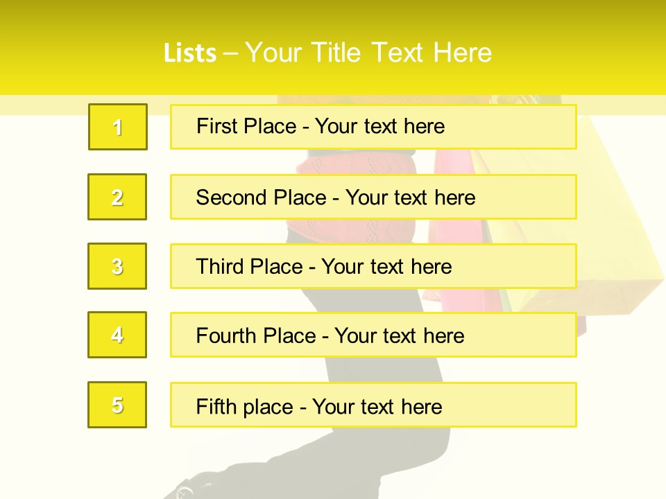 Girl Caucasian Female PowerPoint Template