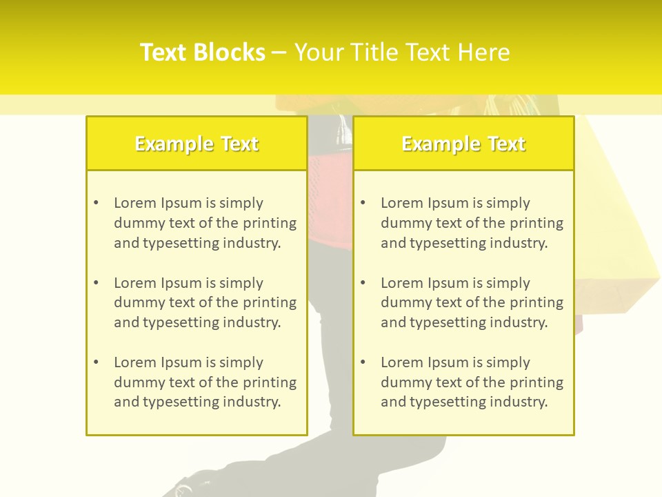 Girl Caucasian Female PowerPoint Template