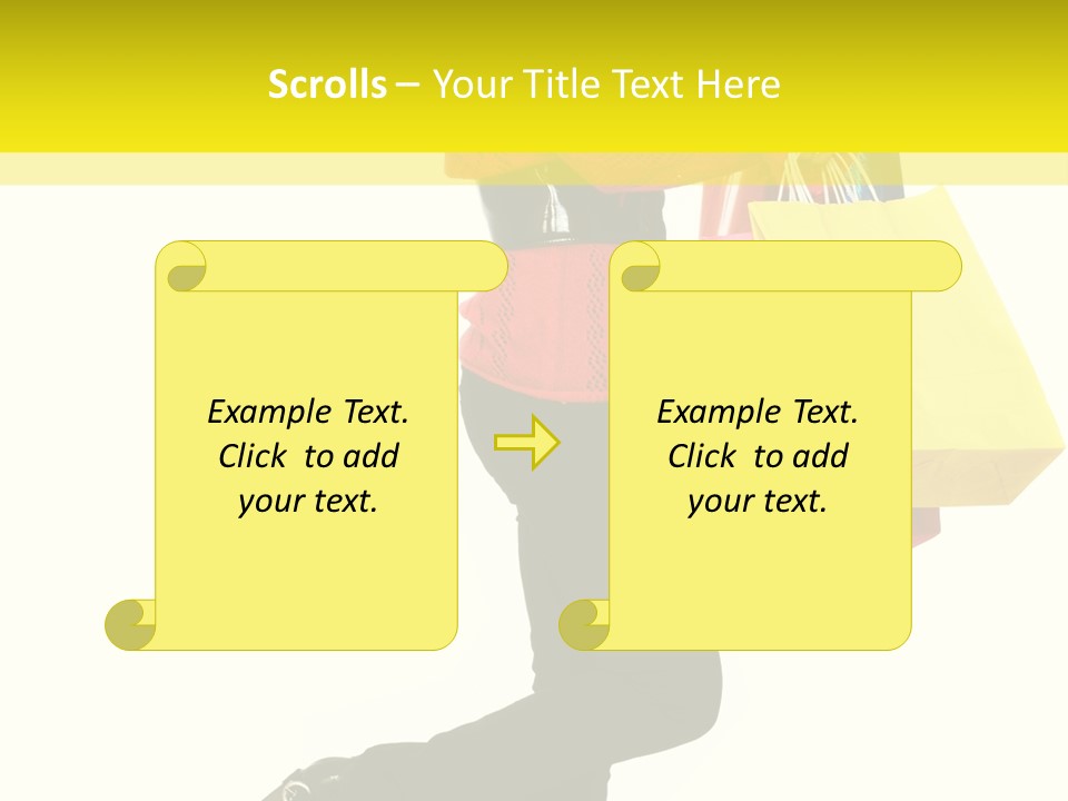 Girl Caucasian Female PowerPoint Template