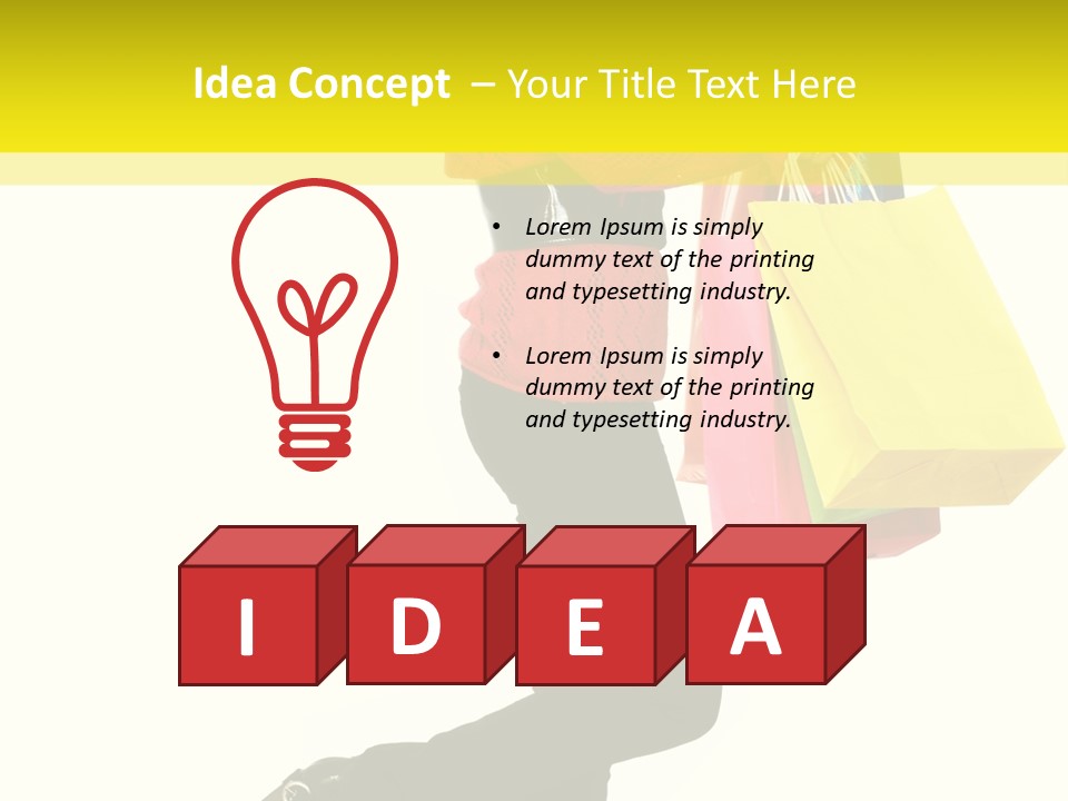 Girl Caucasian Female PowerPoint Template