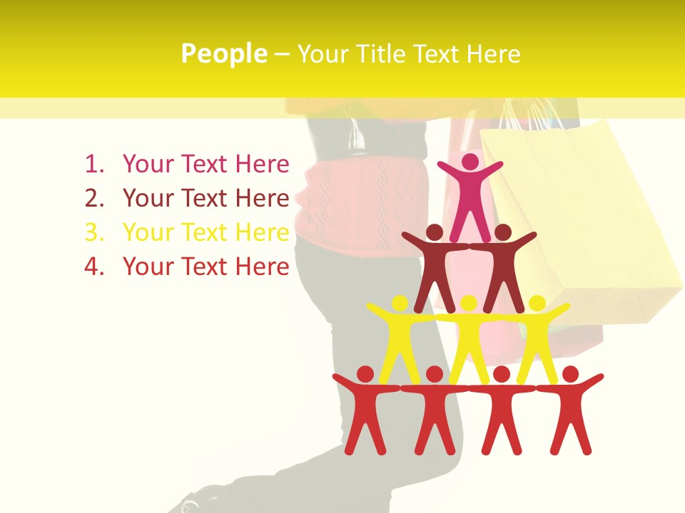 Girl Caucasian Female PowerPoint Template