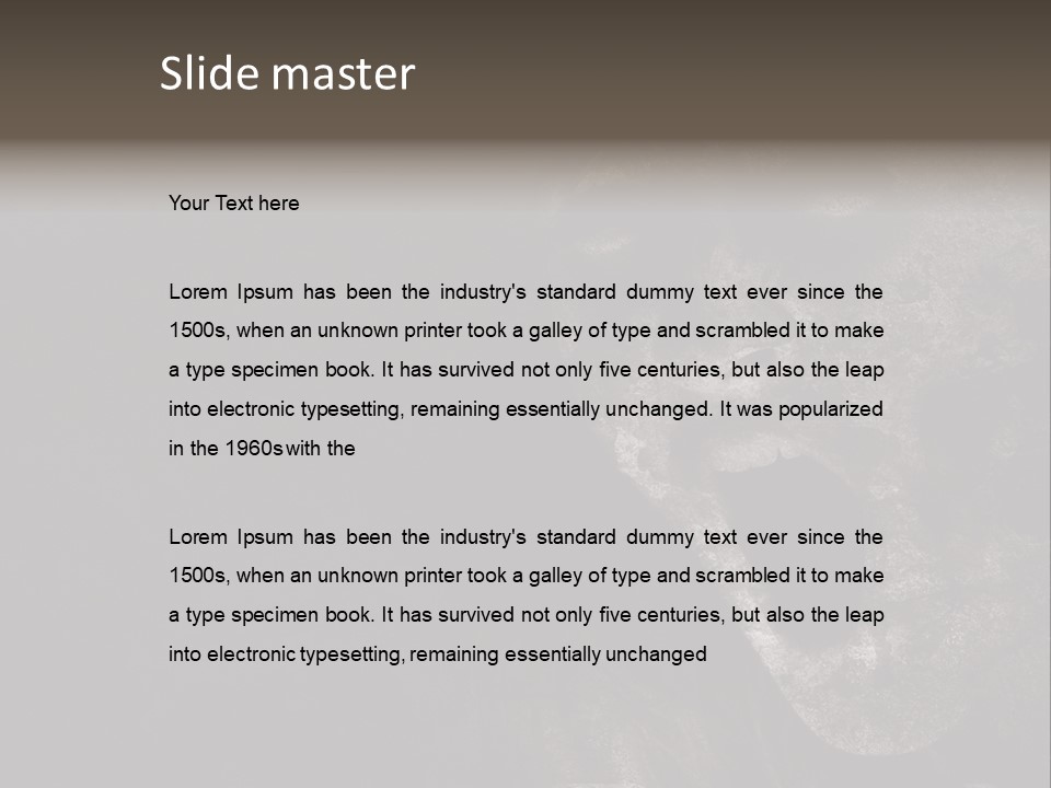 Face Stress Horror PowerPoint Template