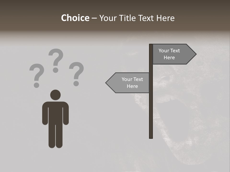 Face Stress Horror PowerPoint Template